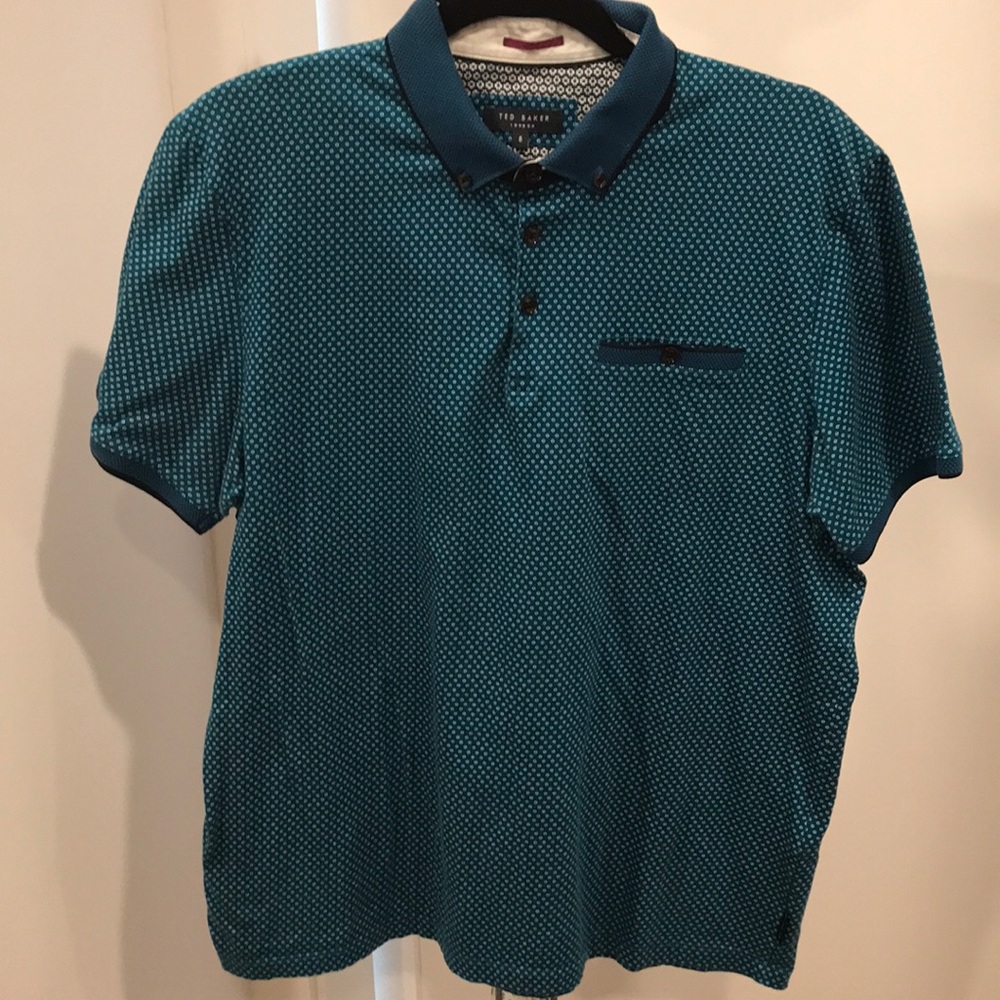 Ted Baker London Print Polo shirt size 5